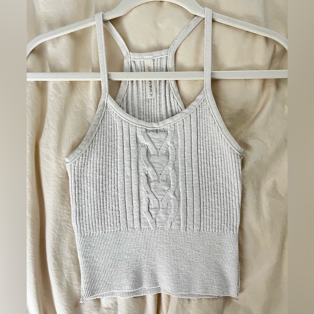 Braided Knit Cami Top